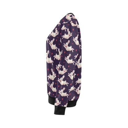 Rabbit Pattern Print Design RB016 Women Long Sleeve Sweatshirt-JorJune