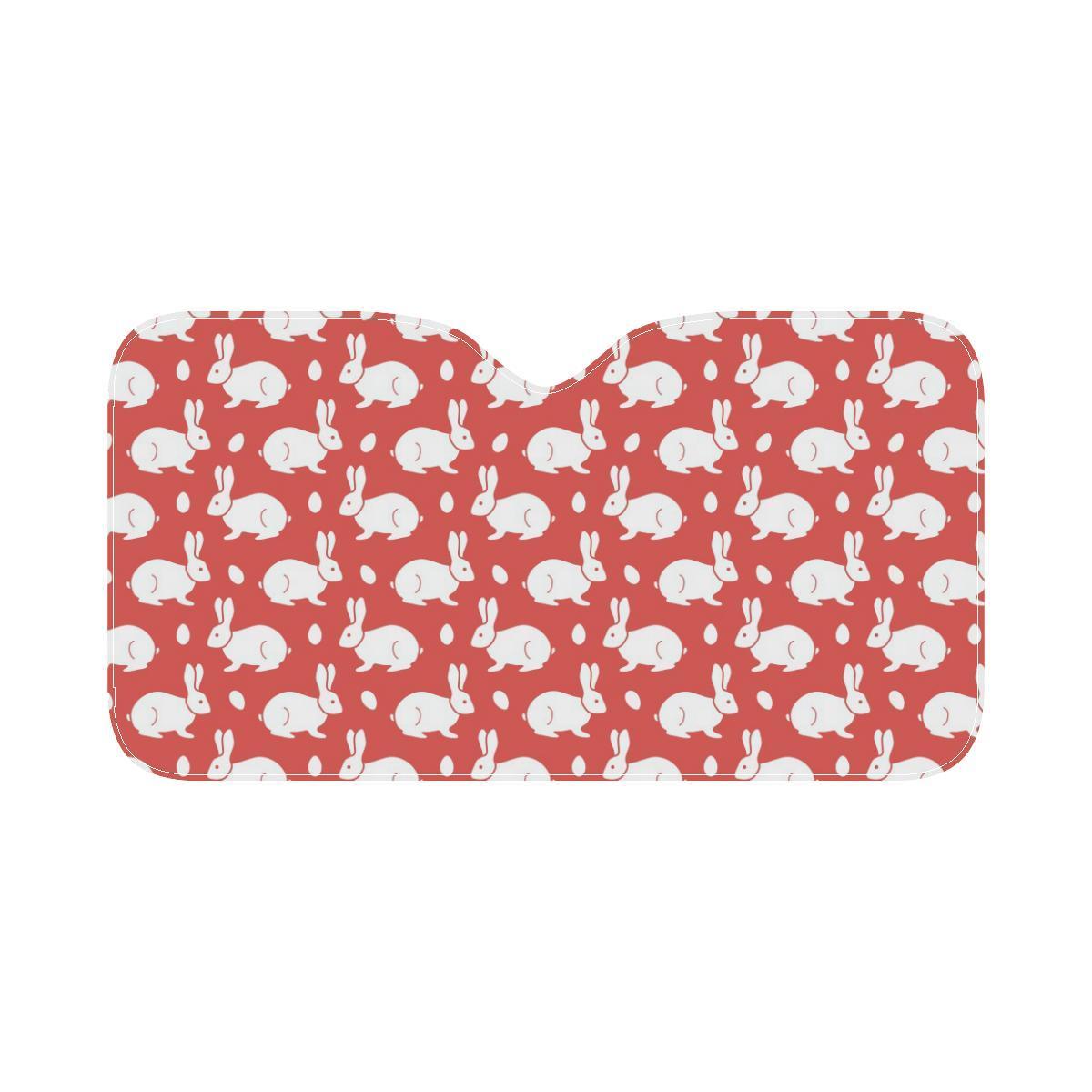 Rabbit Pattern Print Design RB017 Car Sun Shade-JorJune