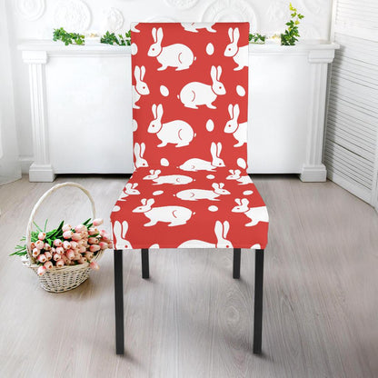 Rabbit Pattern Print Design RB017 Dining Chair Slipcover-JORJUNE.COM
