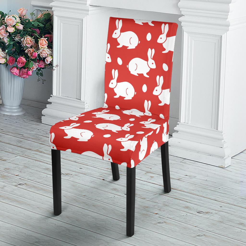 Rabbit Pattern Print Design RB017 Dining Chair Slipcover-JORJUNE.COM