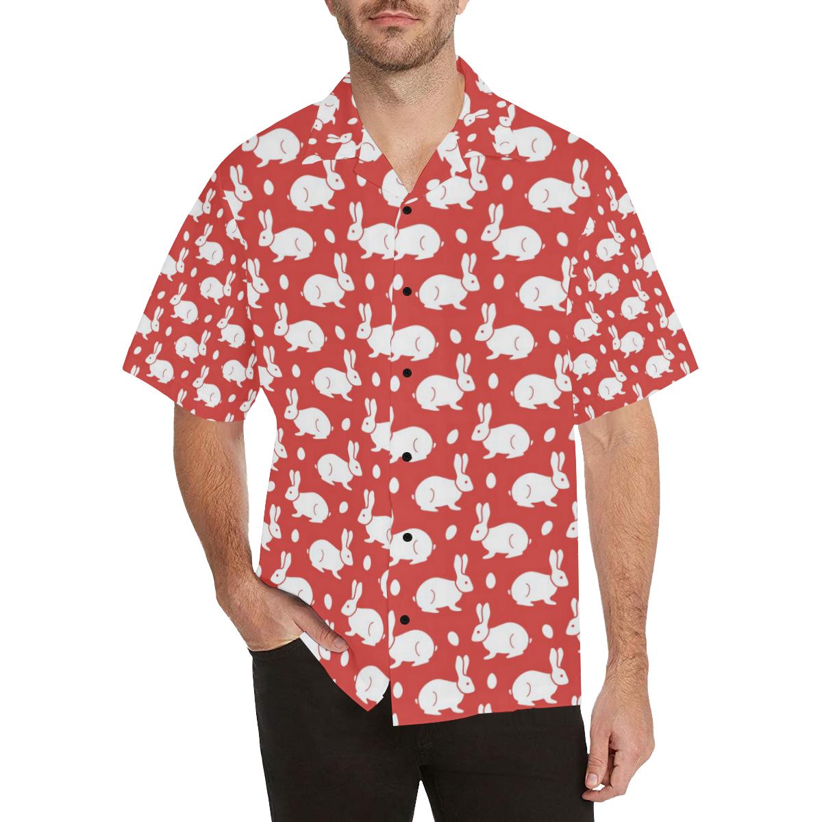 Rabbit Pattern Print Design RB017 Men Hawaiian Shirt-JorJune