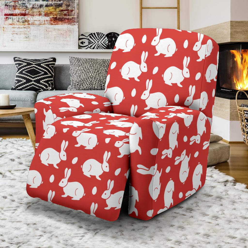 Rabbit Pattern Print Design RB017 Recliner Slipcover-JORJUNE.COM