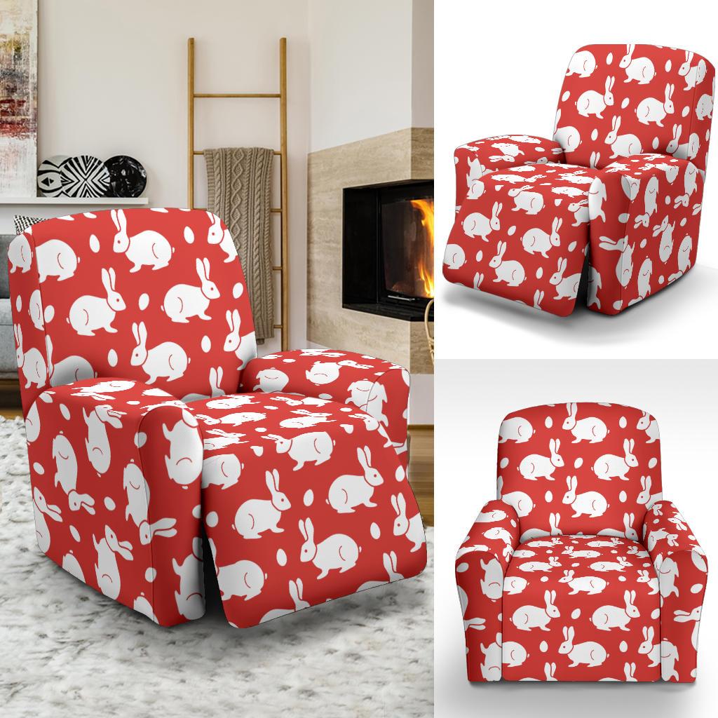 Rabbit Pattern Print Design RB017 Recliner Slipcover-JORJUNE.COM