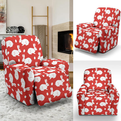 Rabbit Pattern Print Design RB017 Recliner Slipcover-JORJUNE.COM