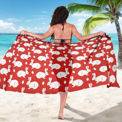 Rabbit Pattern Print Design RB017 Sarong Pareo Wrap-JORJUNE.COM