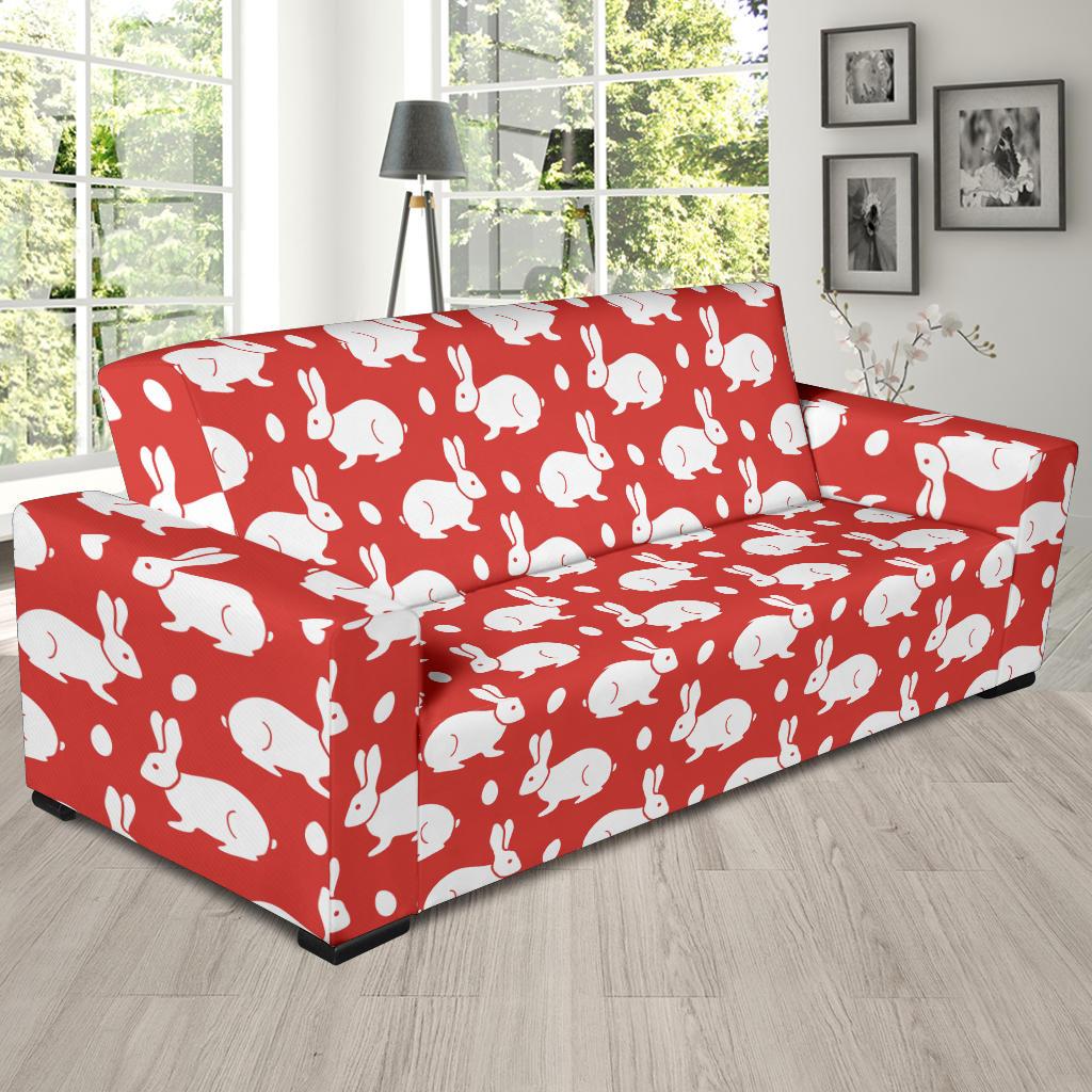 Rabbit Pattern Print Design RB017 Sofa Slipcover-JORJUNE.COM