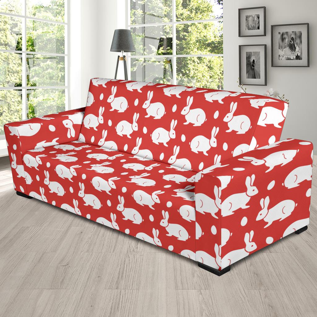 Rabbit Pattern Print Design RB017 Sofa Slipcover-JORJUNE.COM