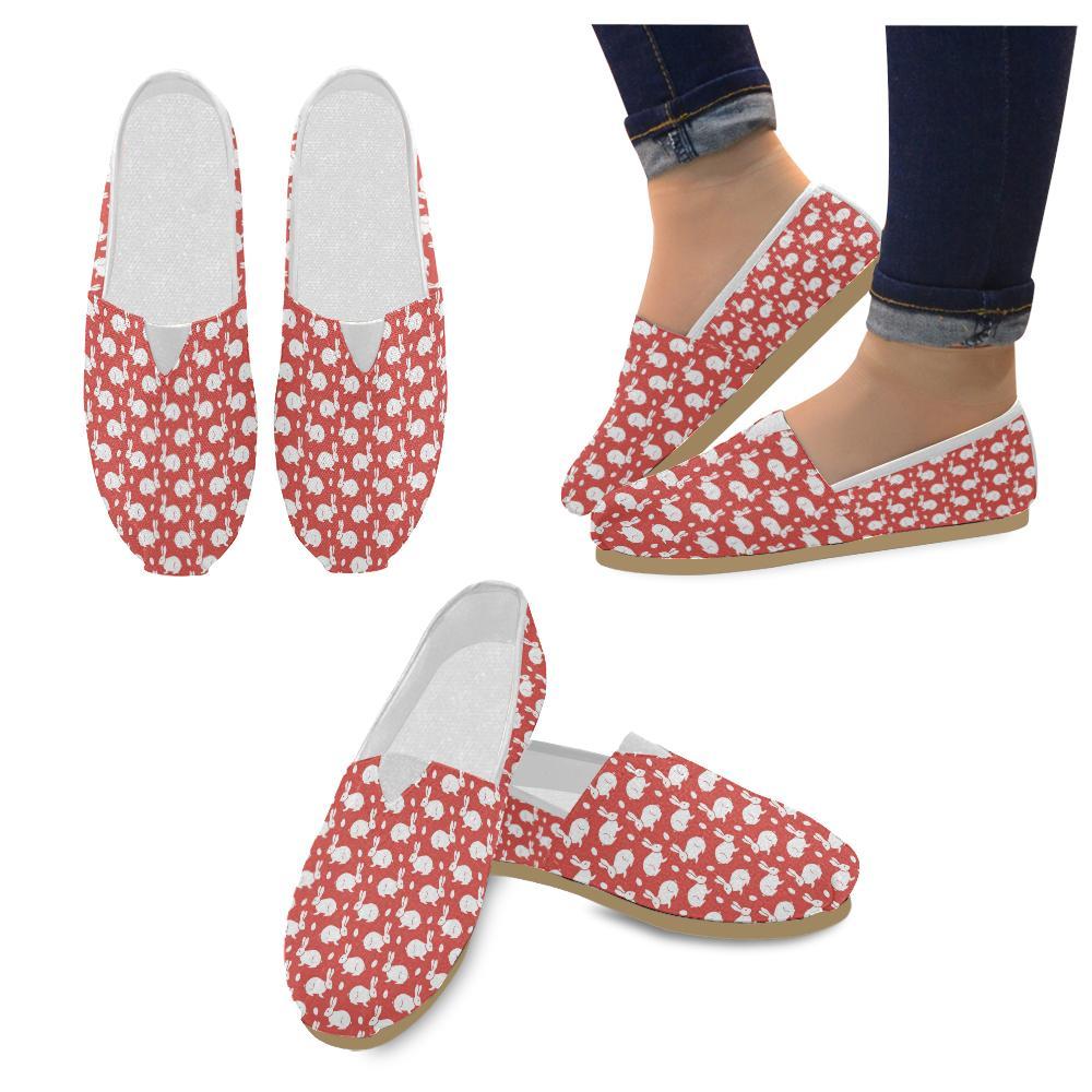 Rabbit Pattern Print Design RB017 Women Casual Shoes-JorJune.com