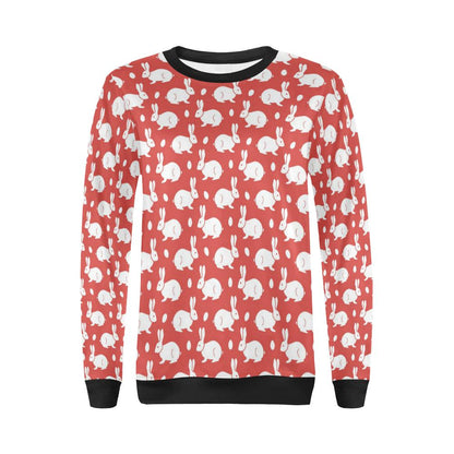 Rabbit Pattern Print Design RB017 Women Long Sleeve Sweatshirt-JorJune