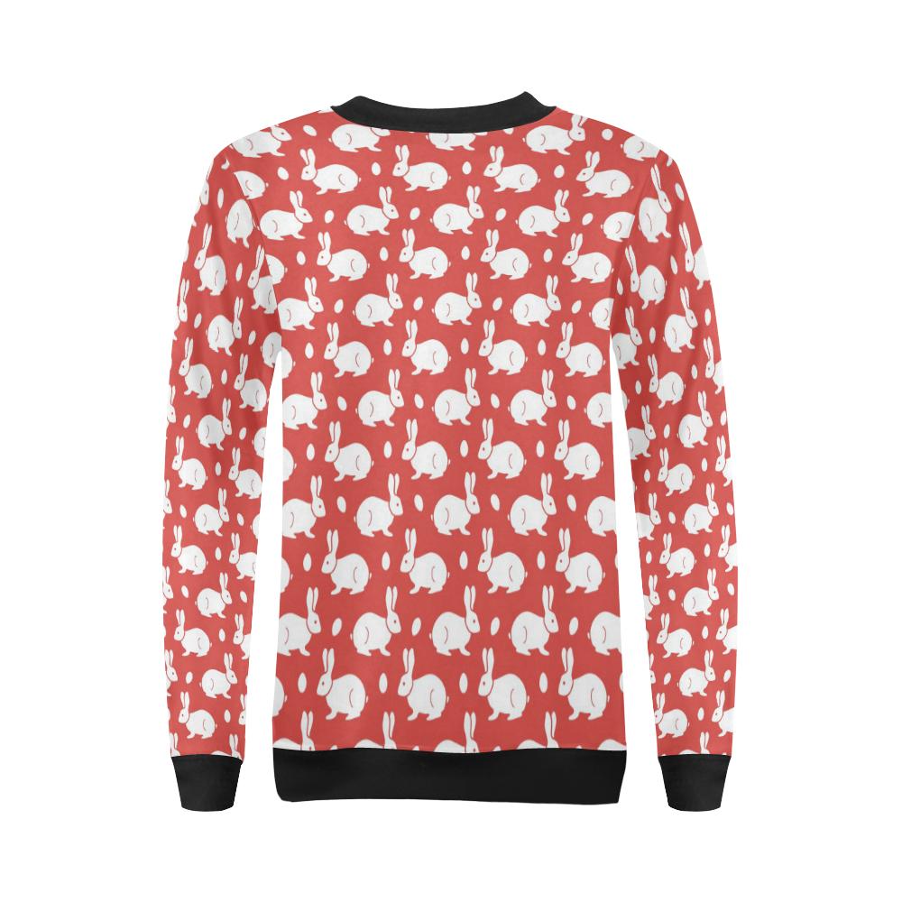 Rabbit Pattern Print Design RB017 Women Long Sleeve Sweatshirt-JorJune