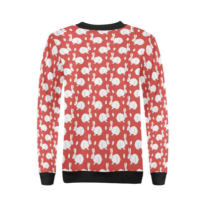 Rabbit Pattern Print Design RB017 Women Long Sleeve Sweatshirt-JorJune