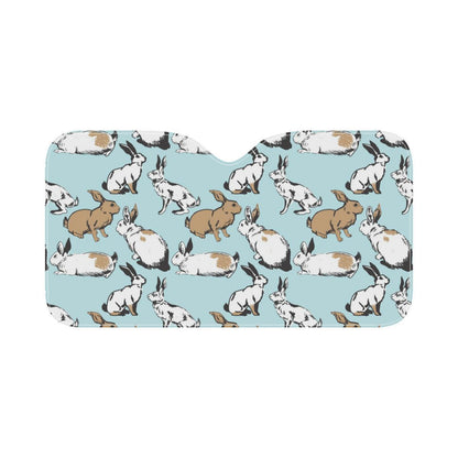 Rabbit Pattern Print Design RB018 Car Sun Shade-JorJune