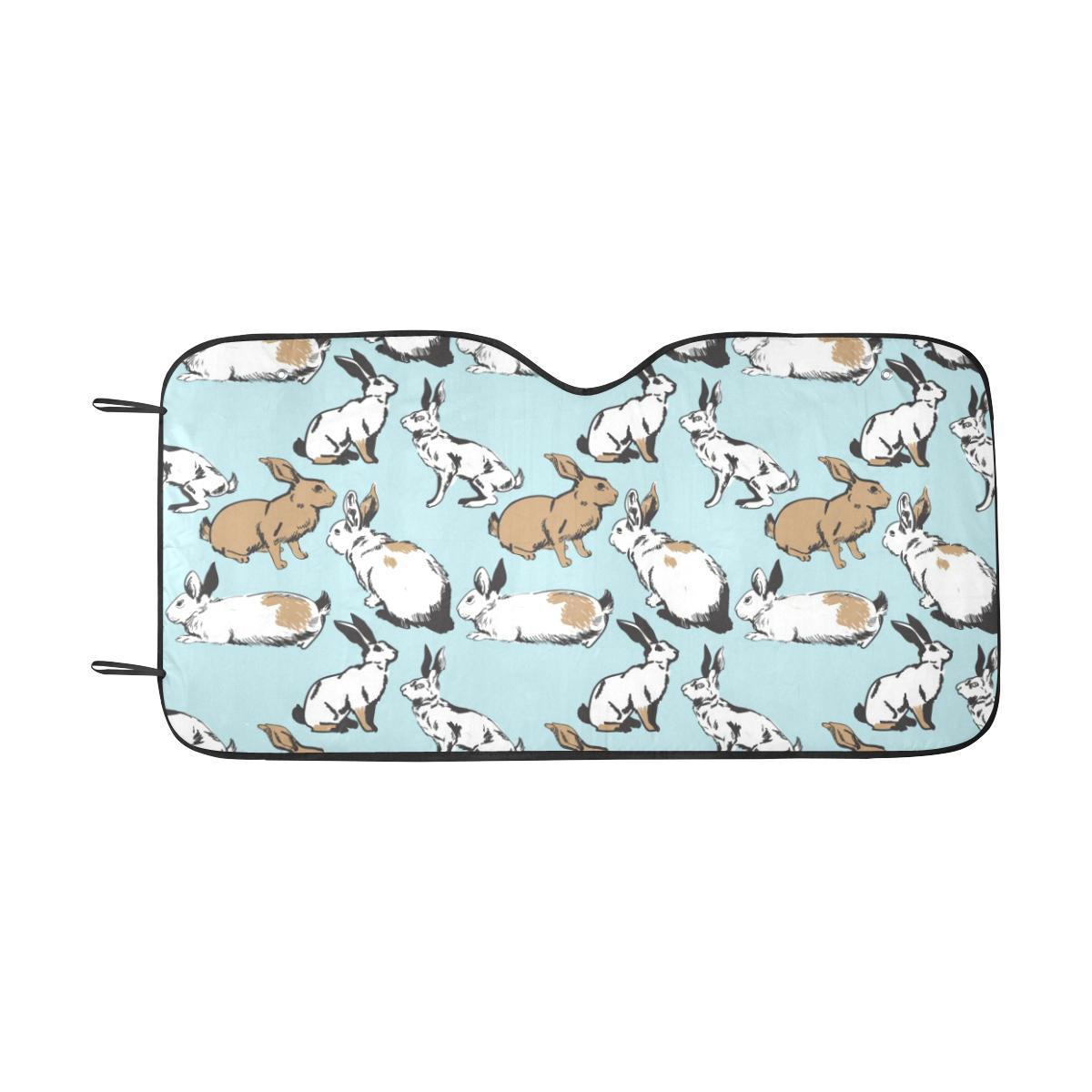 Rabbit Pattern Print Design RB018 Car Sun Shade-JorJune