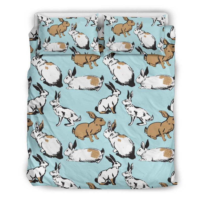 Rabbit Pattern Print Design RB018 Duvet Cover Bedding Set-JORJUNE.COM