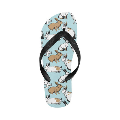 Rabbit Pattern Print Design RB018 Flip Flops-JorJune