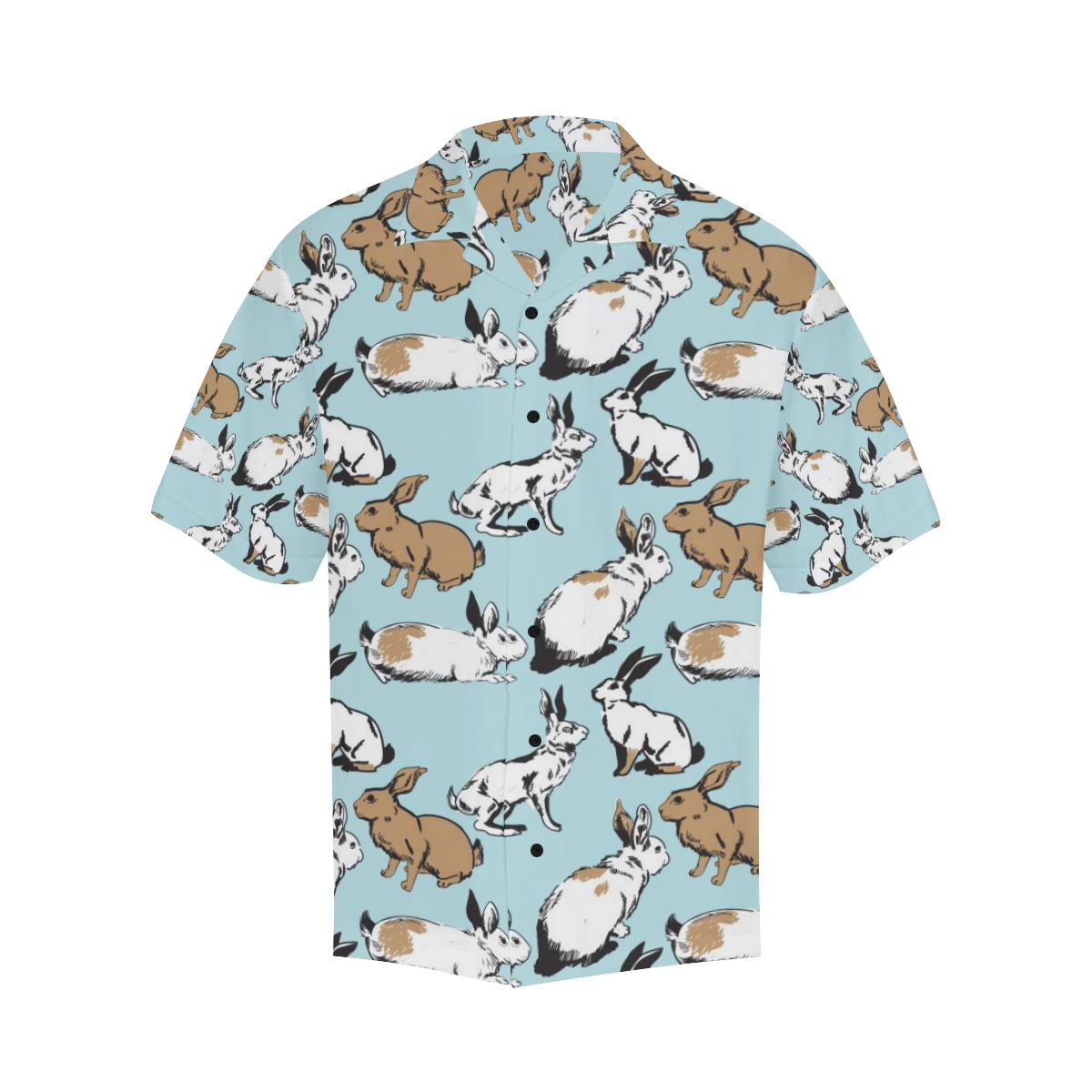 Rabbit Pattern Print Design RB018 Men Hawaiian Shirt-JorJune