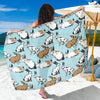 Rabbit Pattern Print Design RB018 Sarong Pareo Wrap-JORJUNE.COM