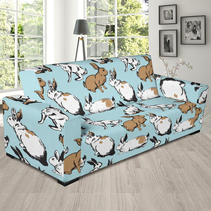 Rabbit Pattern Print Design RB018 Sofa Slipcover-JORJUNE.COM