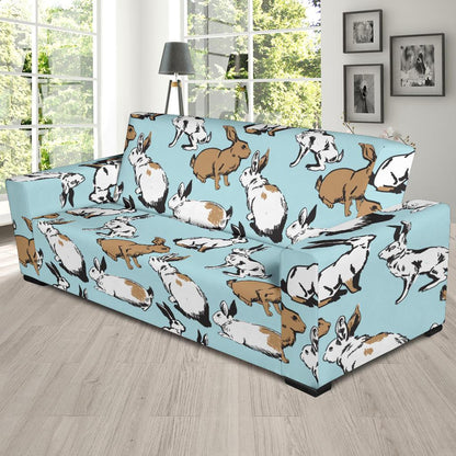 Rabbit Pattern Print Design RB018 Sofa Slipcover-JORJUNE.COM