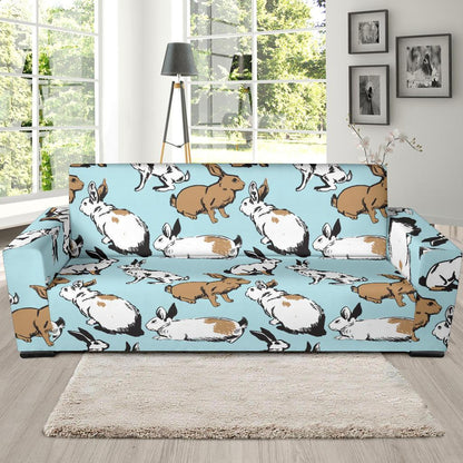 Rabbit Pattern Print Design RB018 Sofa Slipcover-JORJUNE.COM