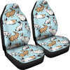 Rabbit Pattern Print Design RB018 Universal Fit Car Seat Covers-JorJune