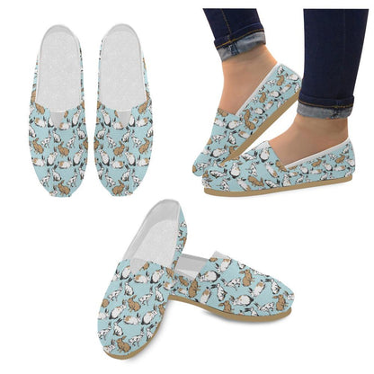 Rabbit Pattern Print Design RB018 Women Casual Shoes-JorJune.com