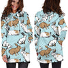 Rabbit Pattern Print Design RB018 Women Hoodie Dress
