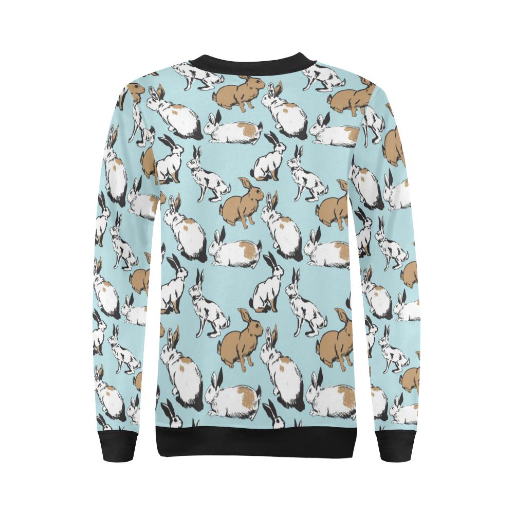 Rabbit Pattern Print Design RB018 Women Long Sleeve Sweatshirt-JorJune