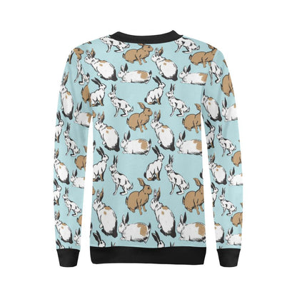 Rabbit Pattern Print Design RB018 Women Long Sleeve Sweatshirt-JorJune