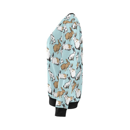 Rabbit Pattern Print Design RB018 Women Long Sleeve Sweatshirt-JorJune