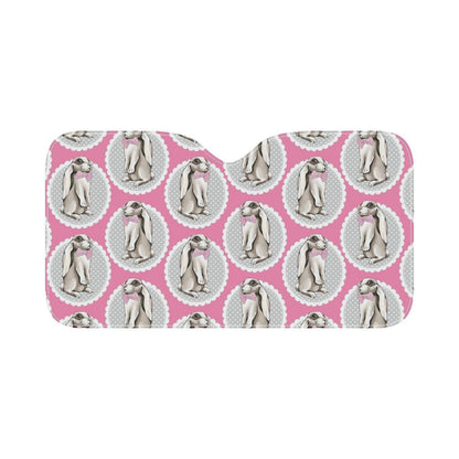 Rabbit Pattern Print Design RB019 Car Sun Shade-JorJune