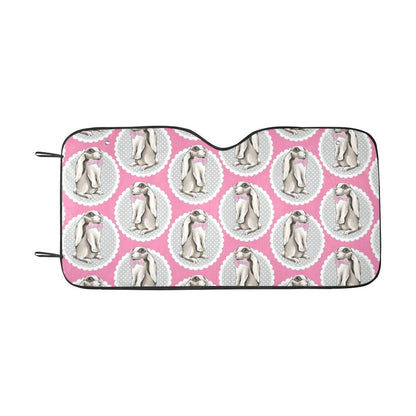 Rabbit Pattern Print Design RB019 Car Sun Shade-JorJune