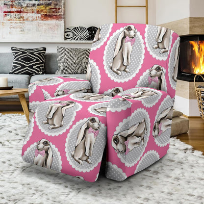 Rabbit Pattern Print Design RB019 Recliner Slipcover-JORJUNE.COM