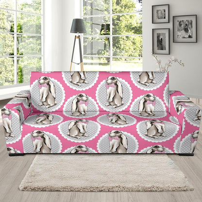 Rabbit Pattern Print Design RB019 Sofa Slipcover-JORJUNE.COM
