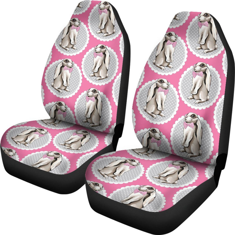 Rabbit Pattern Print Design RB019 Universal Fit Car Seat Covers-JorJune