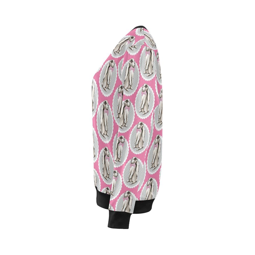 Rabbit Pattern Print Design RB019 Women Long Sleeve Sweatshirt-JorJune