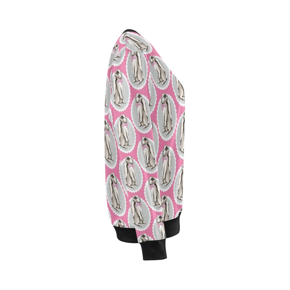 Rabbit Pattern Print Design RB019 Women Long Sleeve Sweatshirt-JorJune