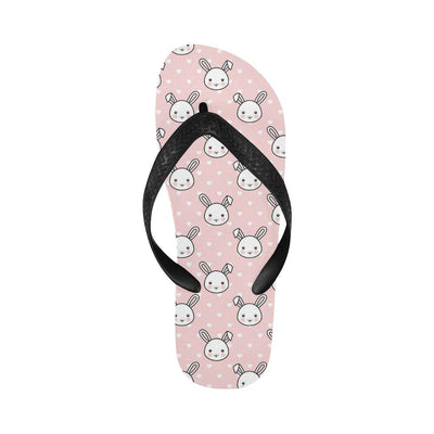 Rabbit Pattern Print Design RB02 Flip Flops-JorJune