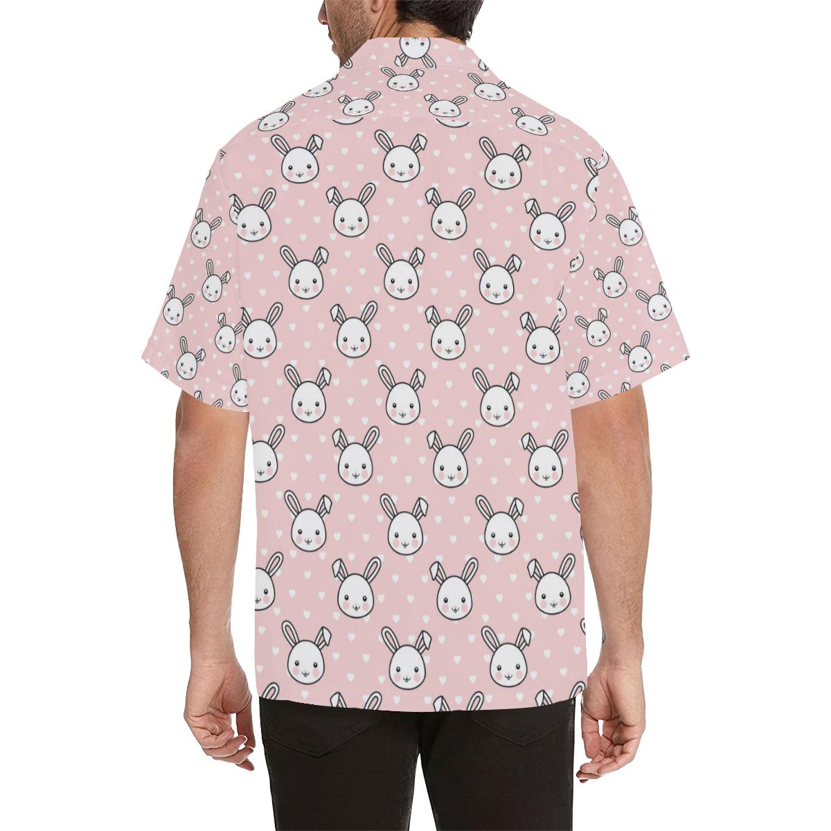 Rabbit Pattern Print Design RB02 Men Hawaiian Shirt-JorJune