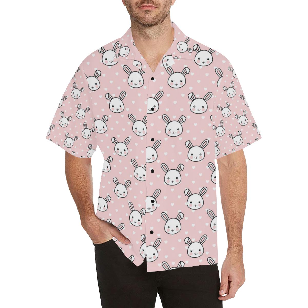 Rabbit Pattern Print Design RB02 Men Hawaiian Shirt-JorJune