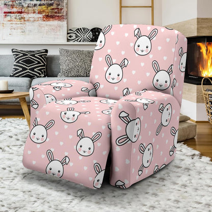 Rabbit Pattern Print Design RB02 Recliner Slipcover-JORJUNE.COM