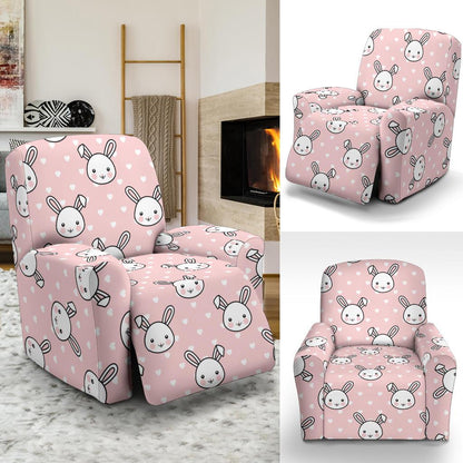 Rabbit Pattern Print Design RB02 Recliner Slipcover-JORJUNE.COM