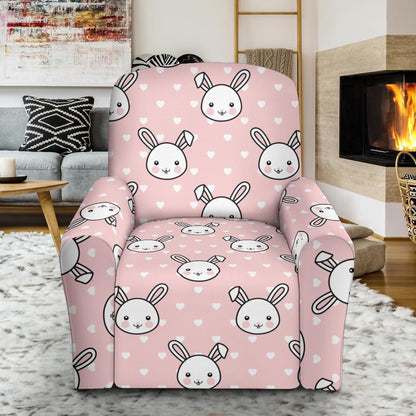 Rabbit Pattern Print Design RB02 Recliner Slipcover-JORJUNE.COM