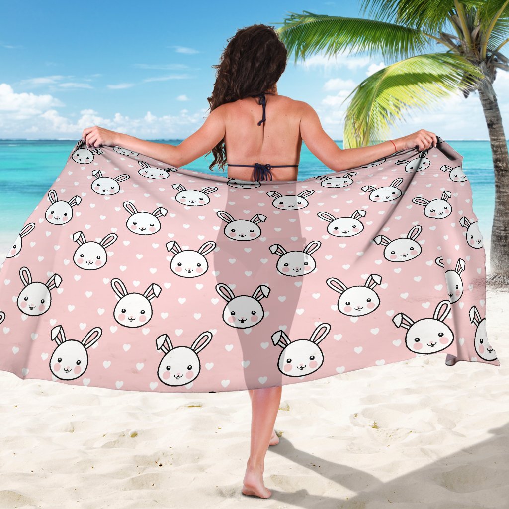 Rabbit Pattern Print Design RB02 Sarong Pareo Wrap-JORJUNE.COM