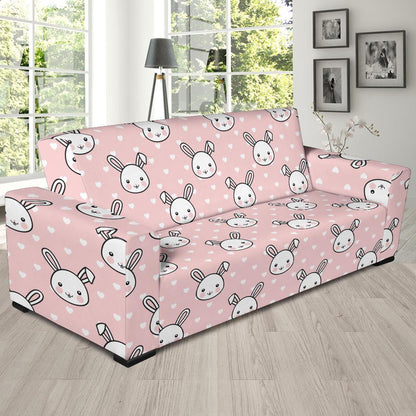 Rabbit Pattern Print Design RB02 Sofa Slipcover-JORJUNE.COM