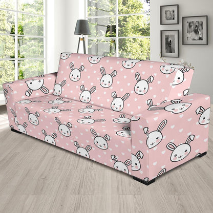 Rabbit Pattern Print Design RB02 Sofa Slipcover-JORJUNE.COM