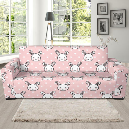 Rabbit Pattern Print Design RB02 Sofa Slipcover-JORJUNE.COM