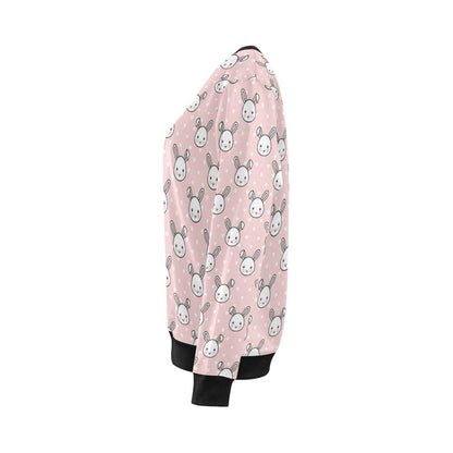 Rabbit Pattern Print Design RB02 Women Long Sleeve Sweatshirt-JorJune
