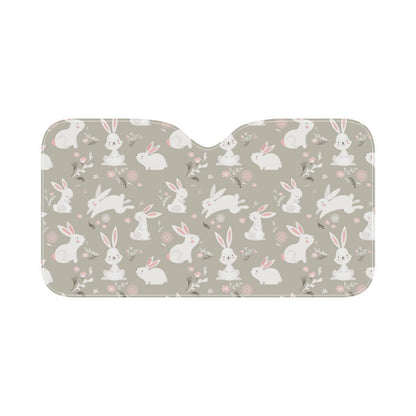 Rabbit Pattern Print Design RB03 Car Sun Shade-JorJune