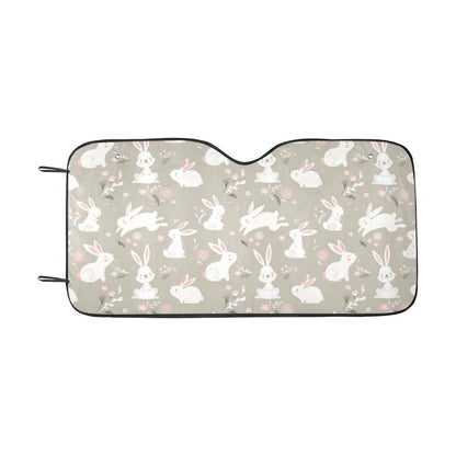Rabbit Pattern Print Design RB03 Car Sun Shade-JorJune